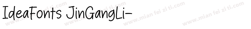 IdeaFonts JinGangLi字体转换